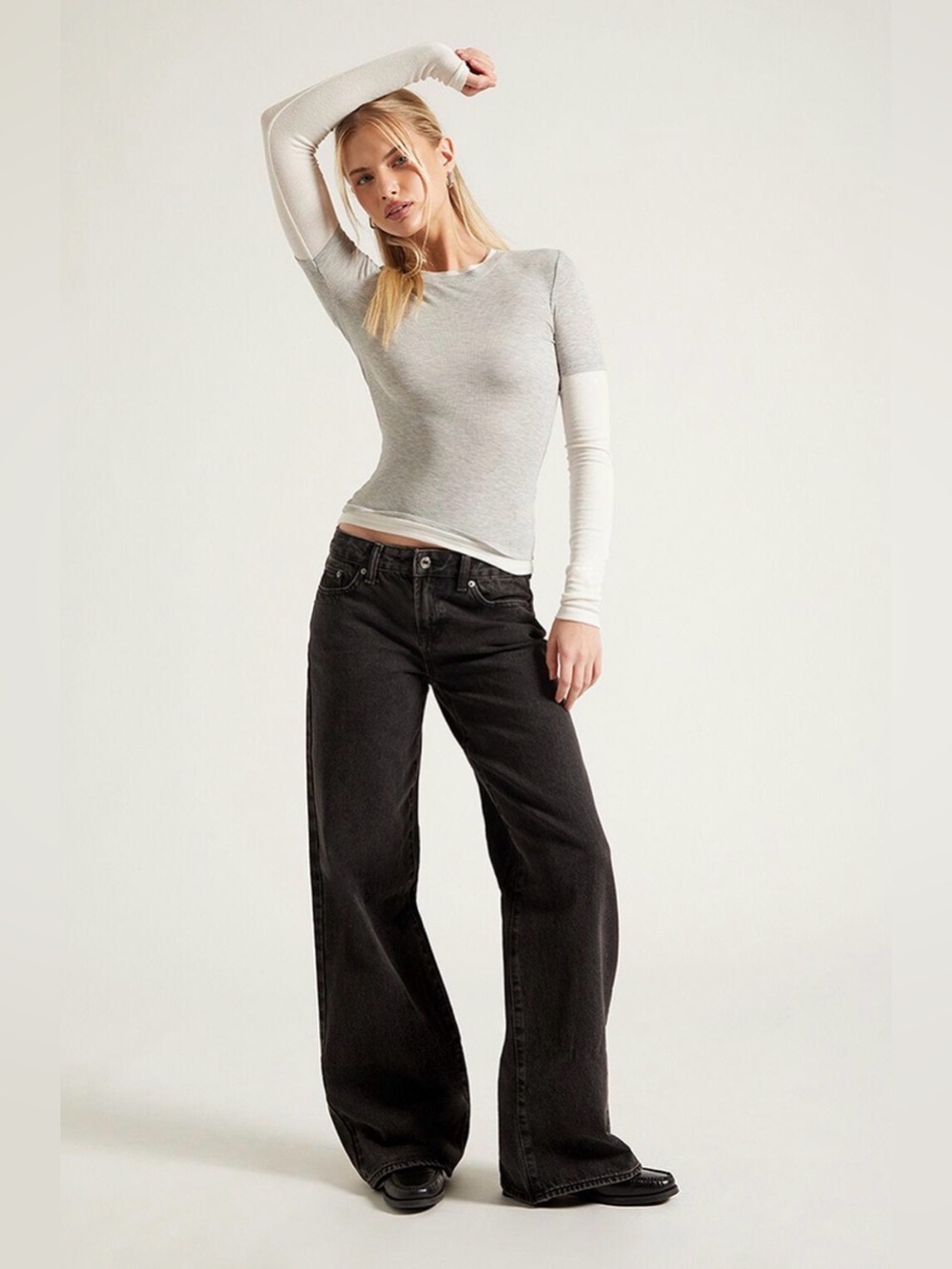 Free People x AGOLDE NWT Low slung Baggy Jeans Ditch